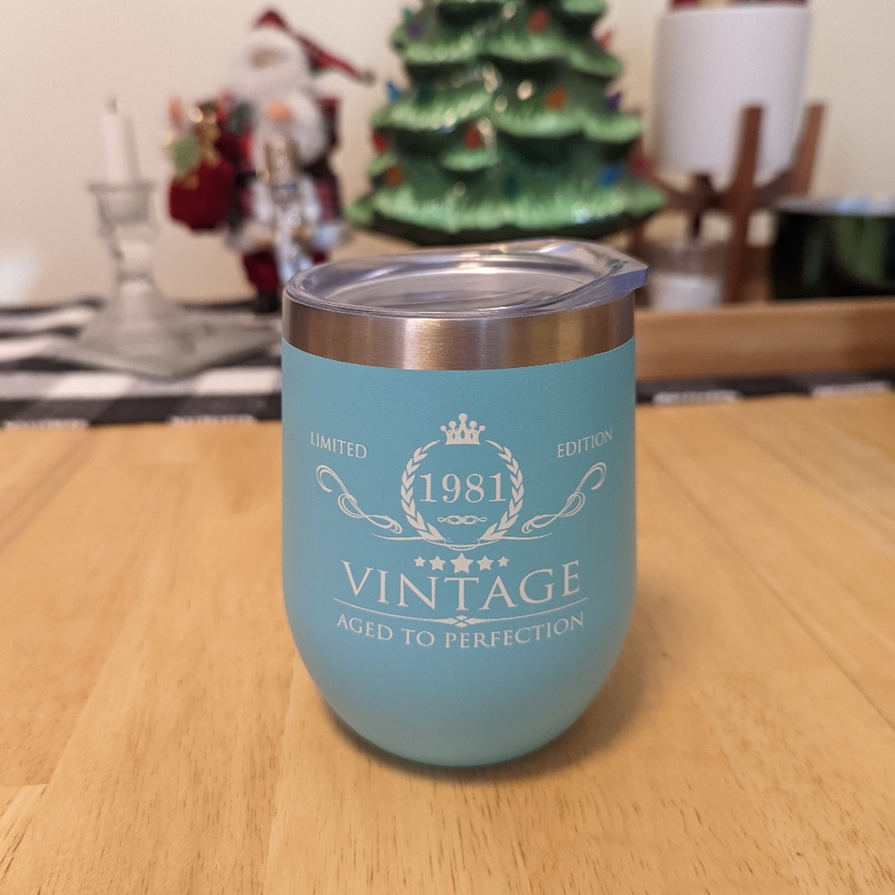 Custom year insulated wine tumbler
